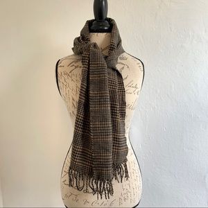 Cashmere Brown Plaid Scarf